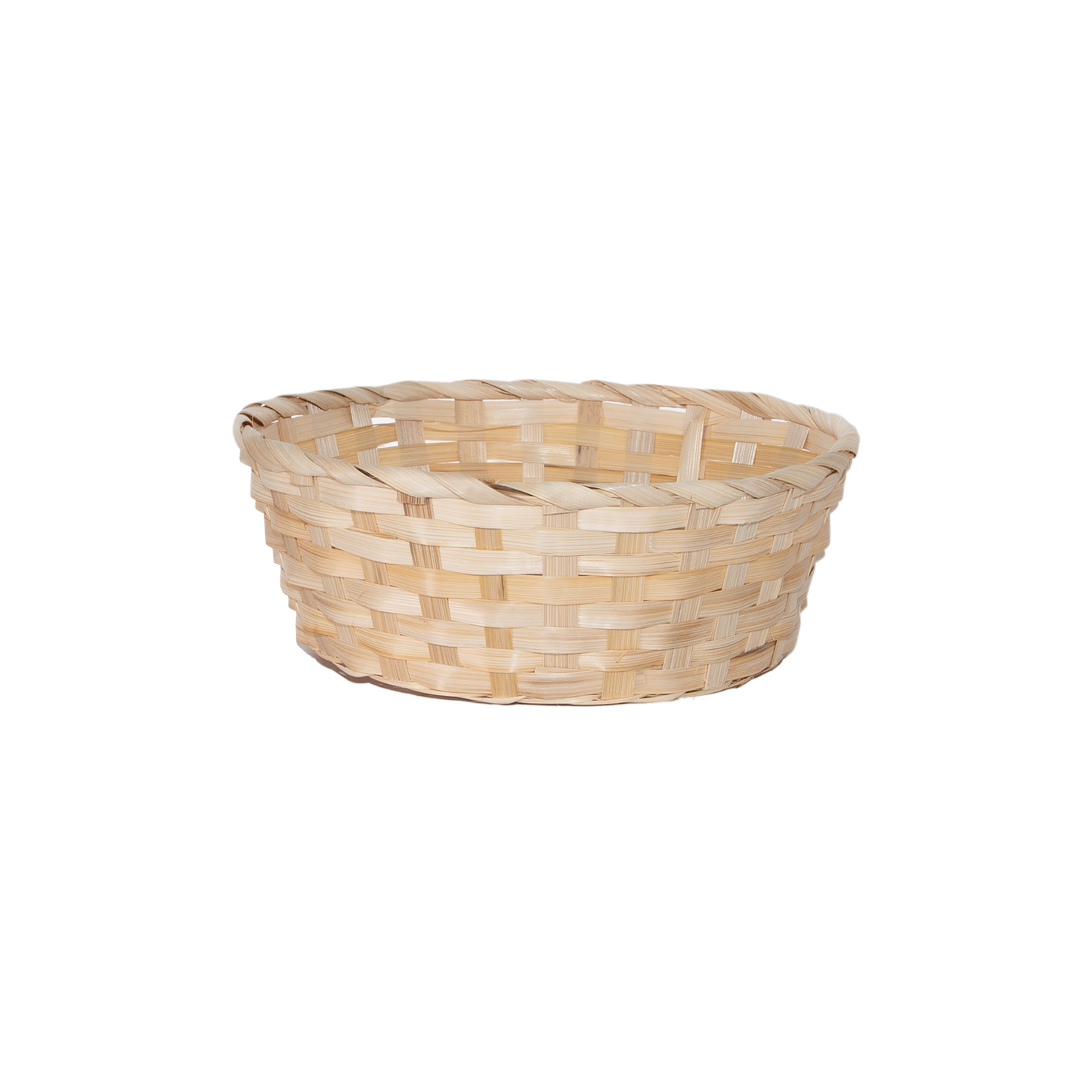24cm Round Bamboo Packing Basket Tray