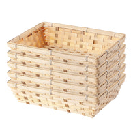 10 pcs Natural Bamboo Basket Gift Hampers Retail Display Home Organizer