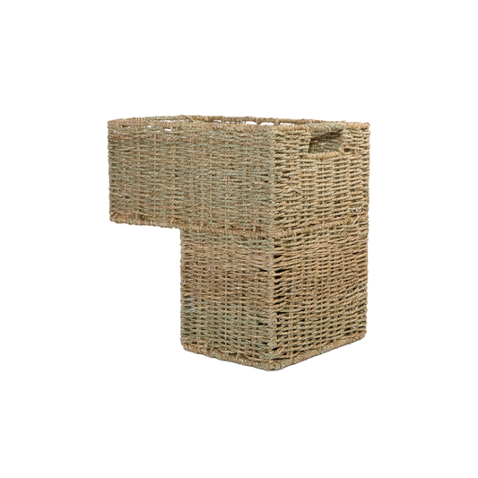 Seagrass Stair Storage Basket with Handle