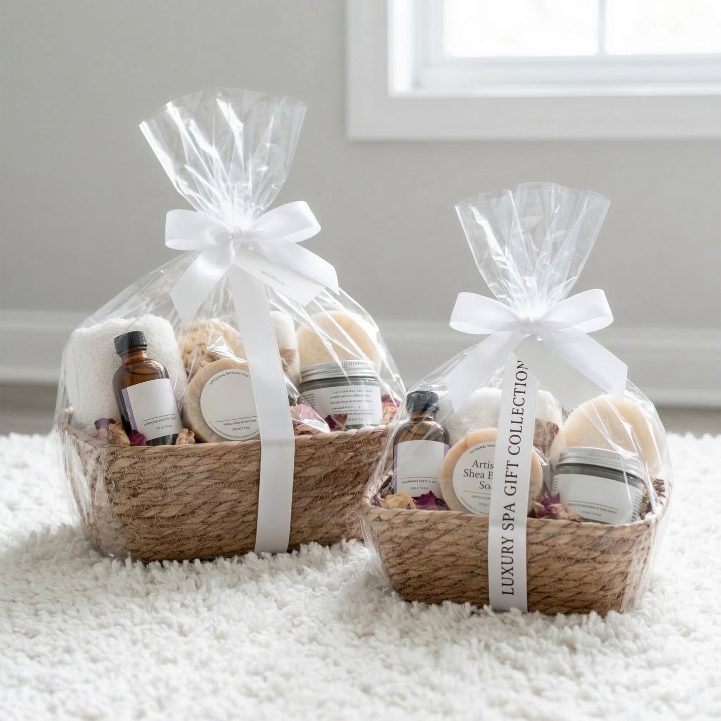 Seagrass Woven Storage Basket Set 2