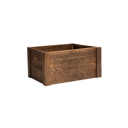 Brown Heart Cut-out Wooden Crate - 3 Sizes