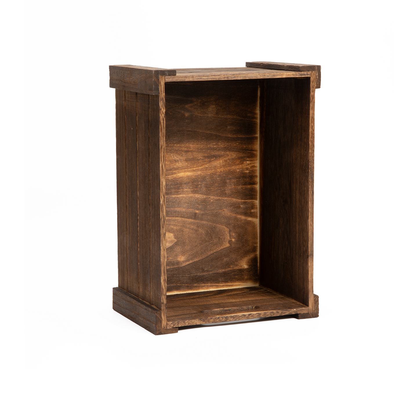 Brown Oval Cut-out Wooden Crate - 3 Sizes