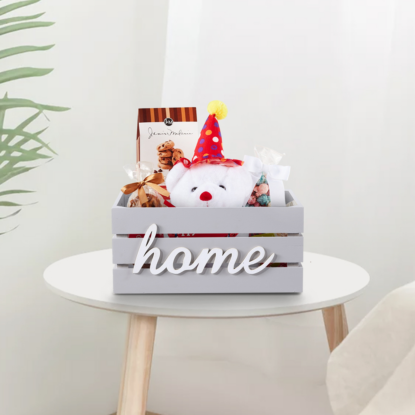 Grey Home Storage Wooden Crate - 2 Sizes
