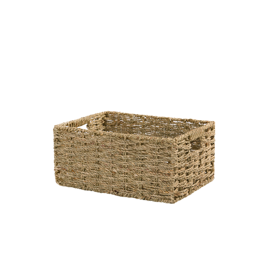 Seagrass Storage Basket with Handle - 2 Sizes
