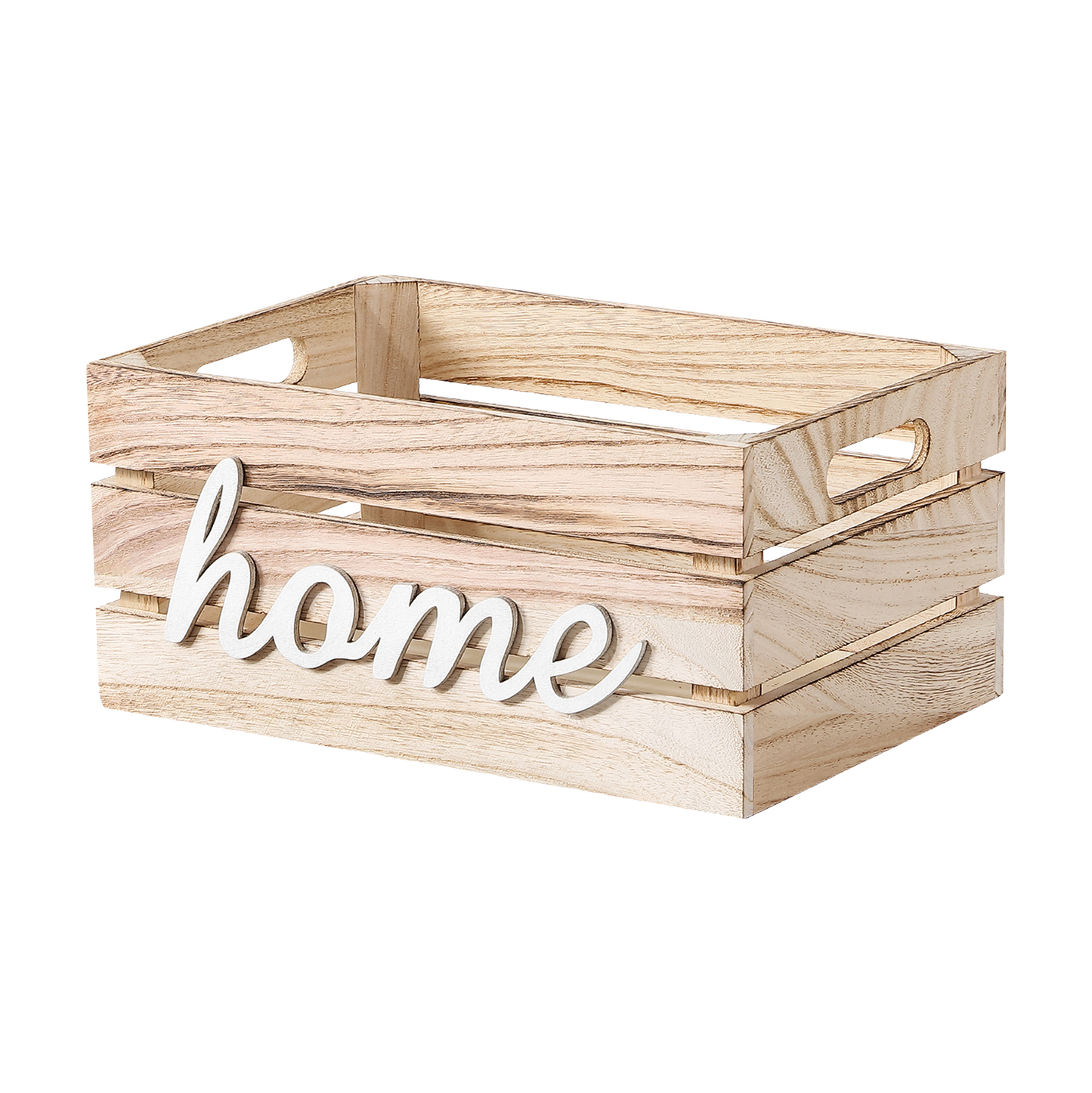 Unvarnished Home Storage Wooden Crate - 2 Sizes