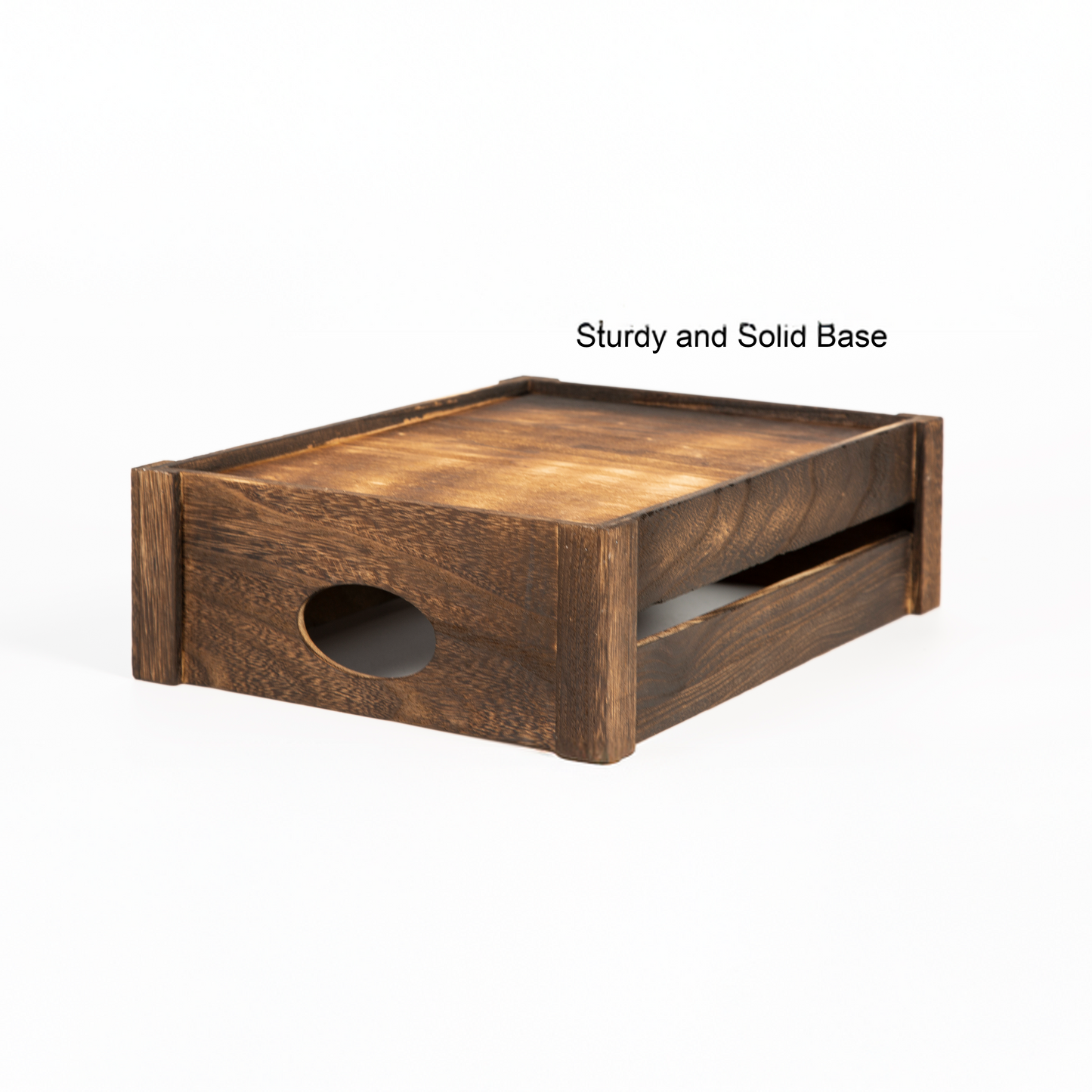 Brown Wooden Storage Crate Tray - 3 Sizes