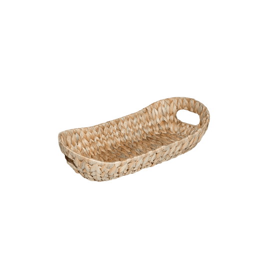 Water Hyacinth Narrow Oval Basket Tray - 3 Sizes