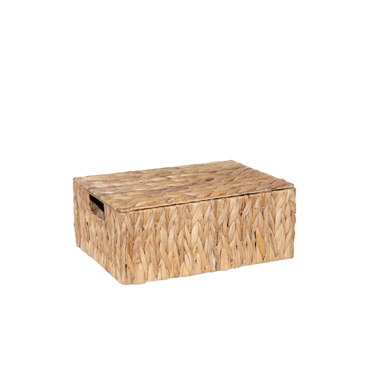 Water Hyacinth Woven Storage Hamper - 2 Sizes