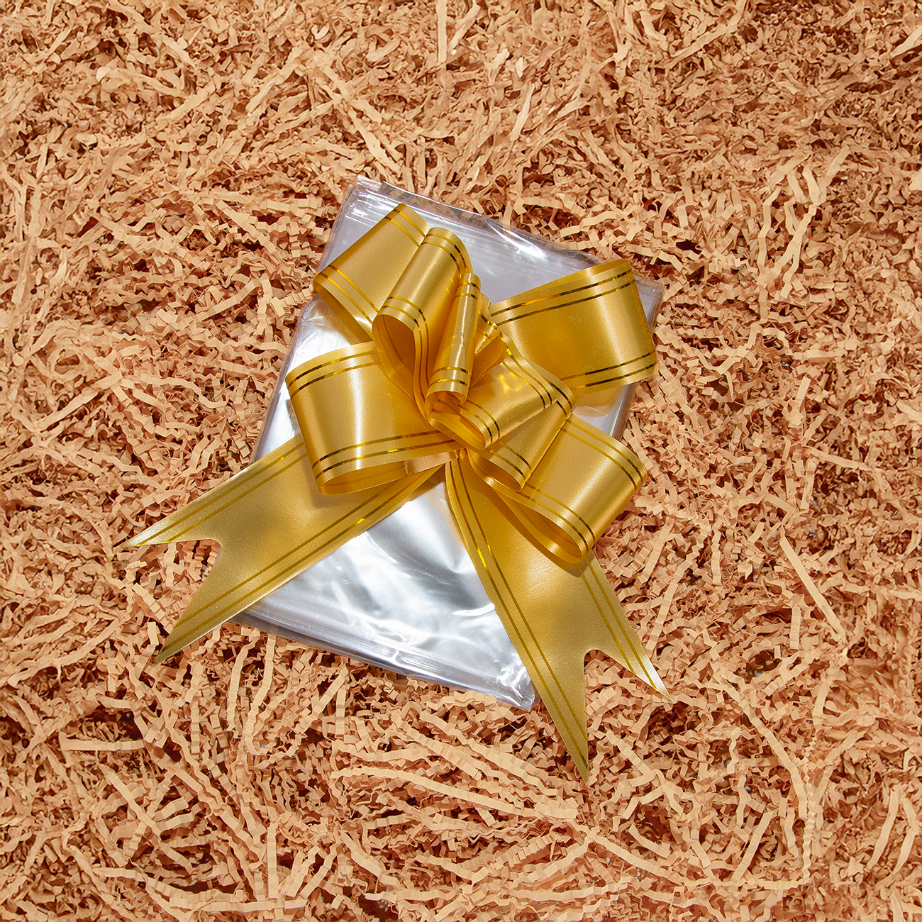 Shredded Paper Gift Wrapping Set - Beige / Red / Pink / Blue / Kraft