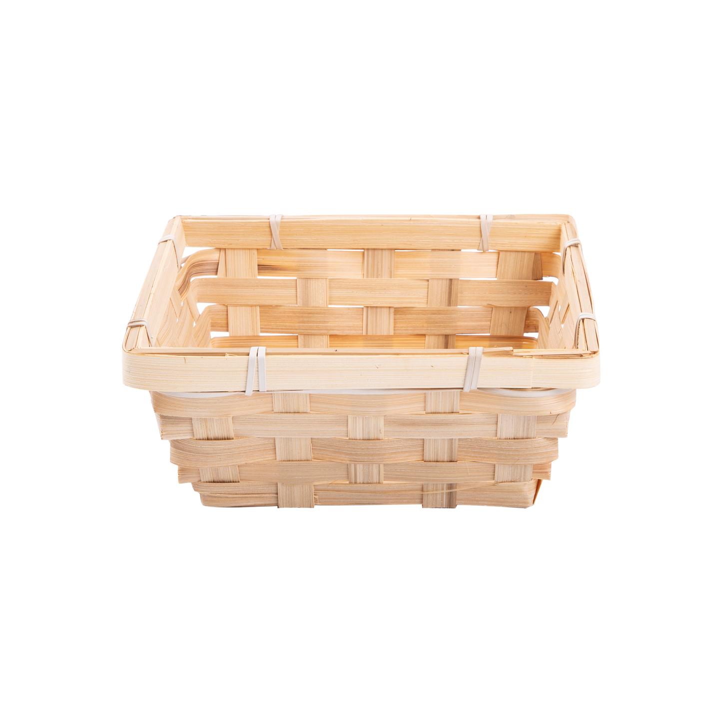 18cm Square Bamboo Packing Basket Tray