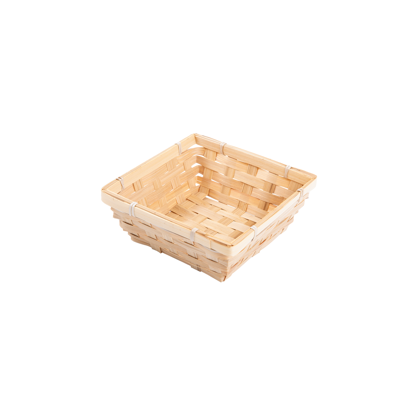 18cm Square Bamboo Packing Basket Tray