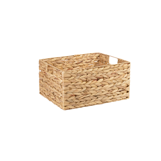 Water Hyacinth Rectangular Storage Basket - 3 Sizes