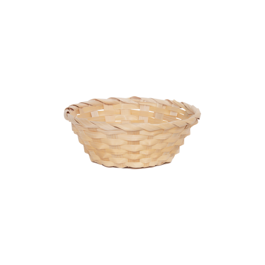 20cm Round Bamboo Packing Basket Tray