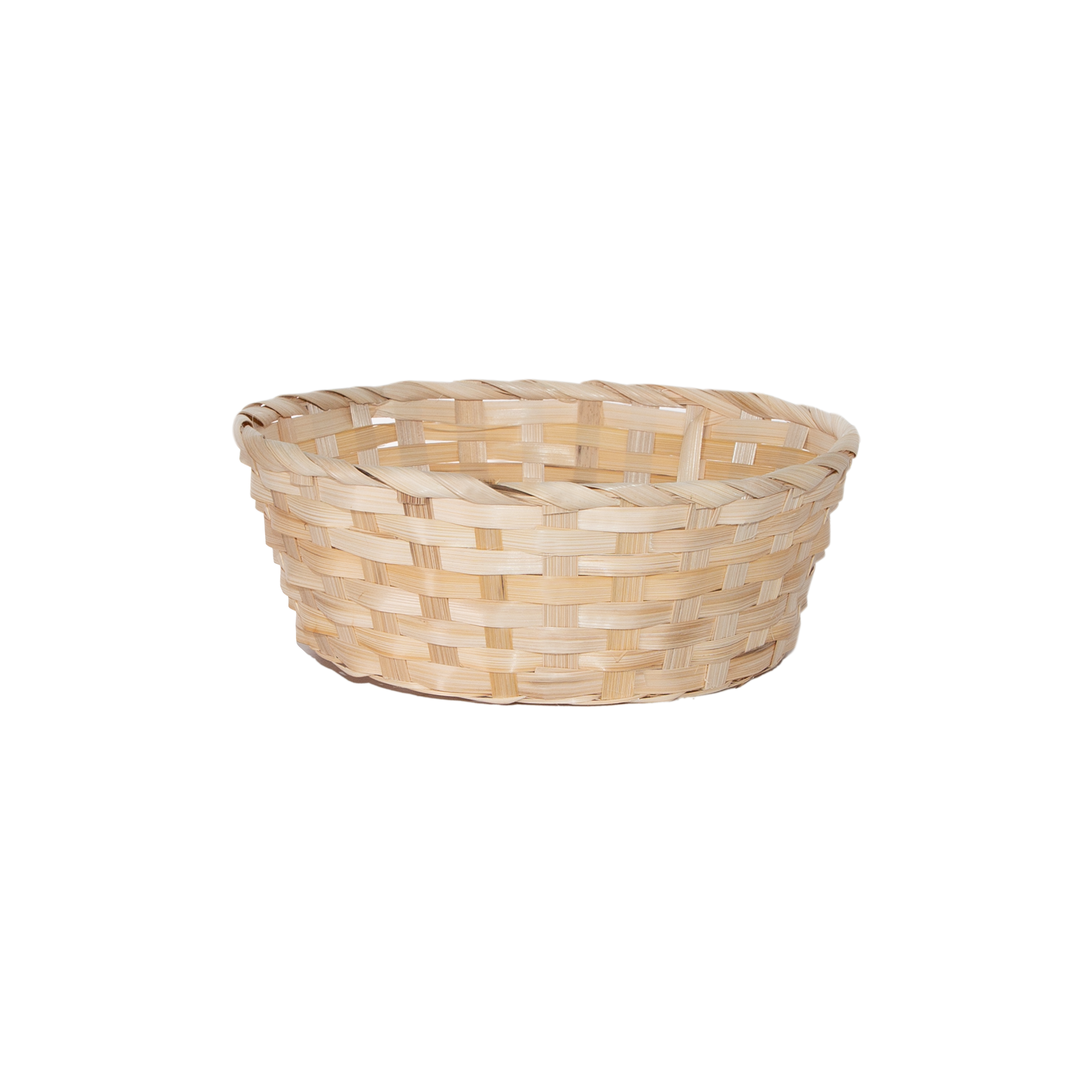 24cm Round Bamboo Packing Basket Tray