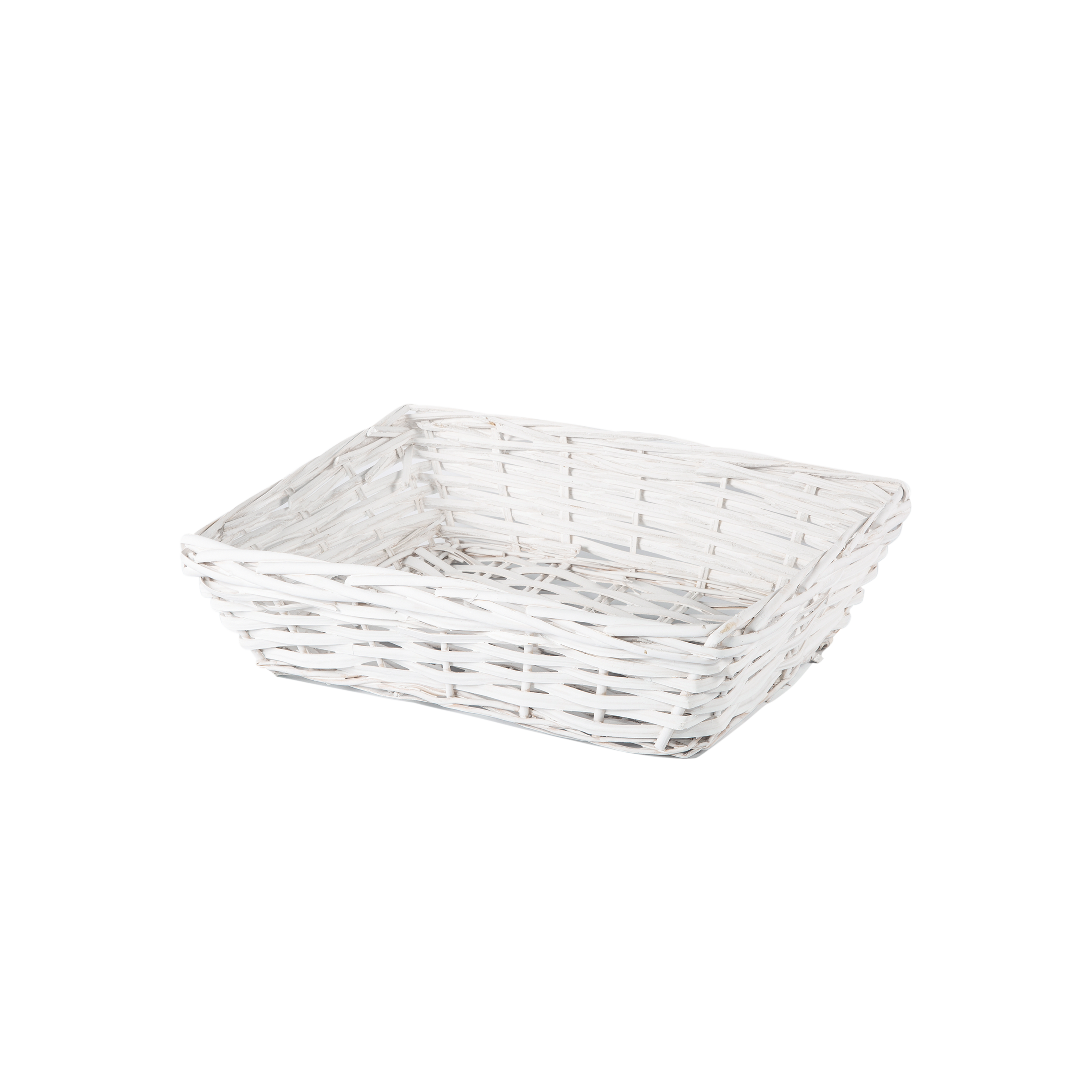 38cm White Rectangular Split Willow Packing Tray – Wickerfield