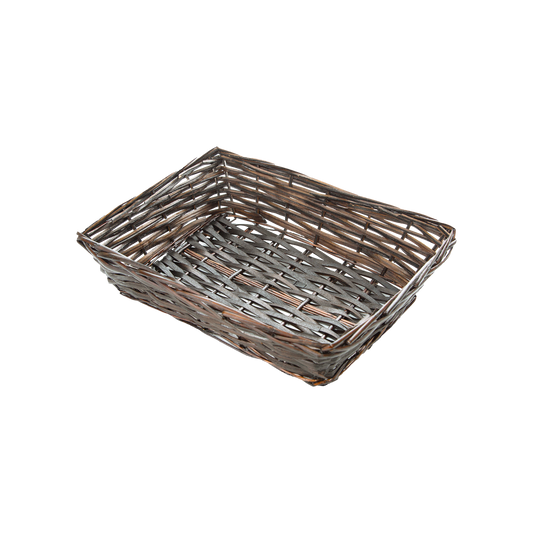 38cm Brown Rectangular Split Willow Packing Tray