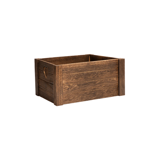Brown Heart Cut-out Wooden Crate - 3 Sizes