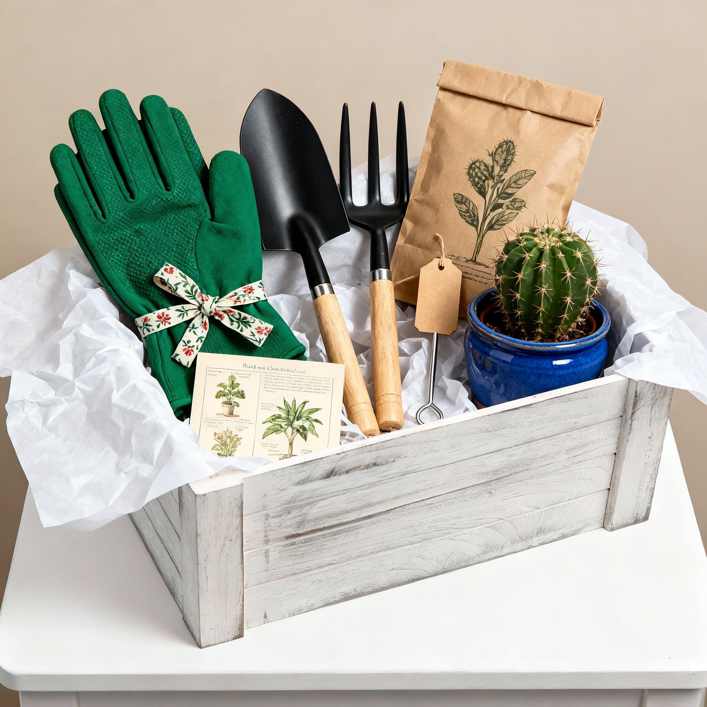 Grey Heart Cut-out Wooden Crate - 3 Sizes