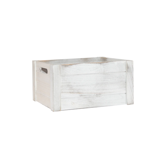 Grey Oval Cut-out Wooden Crate - 3 Sizes