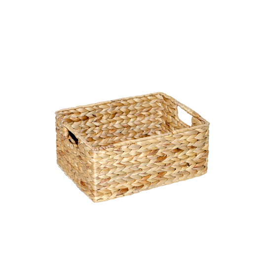 Water Hyacinth Rectangular Storage Basket - 3 Sizes