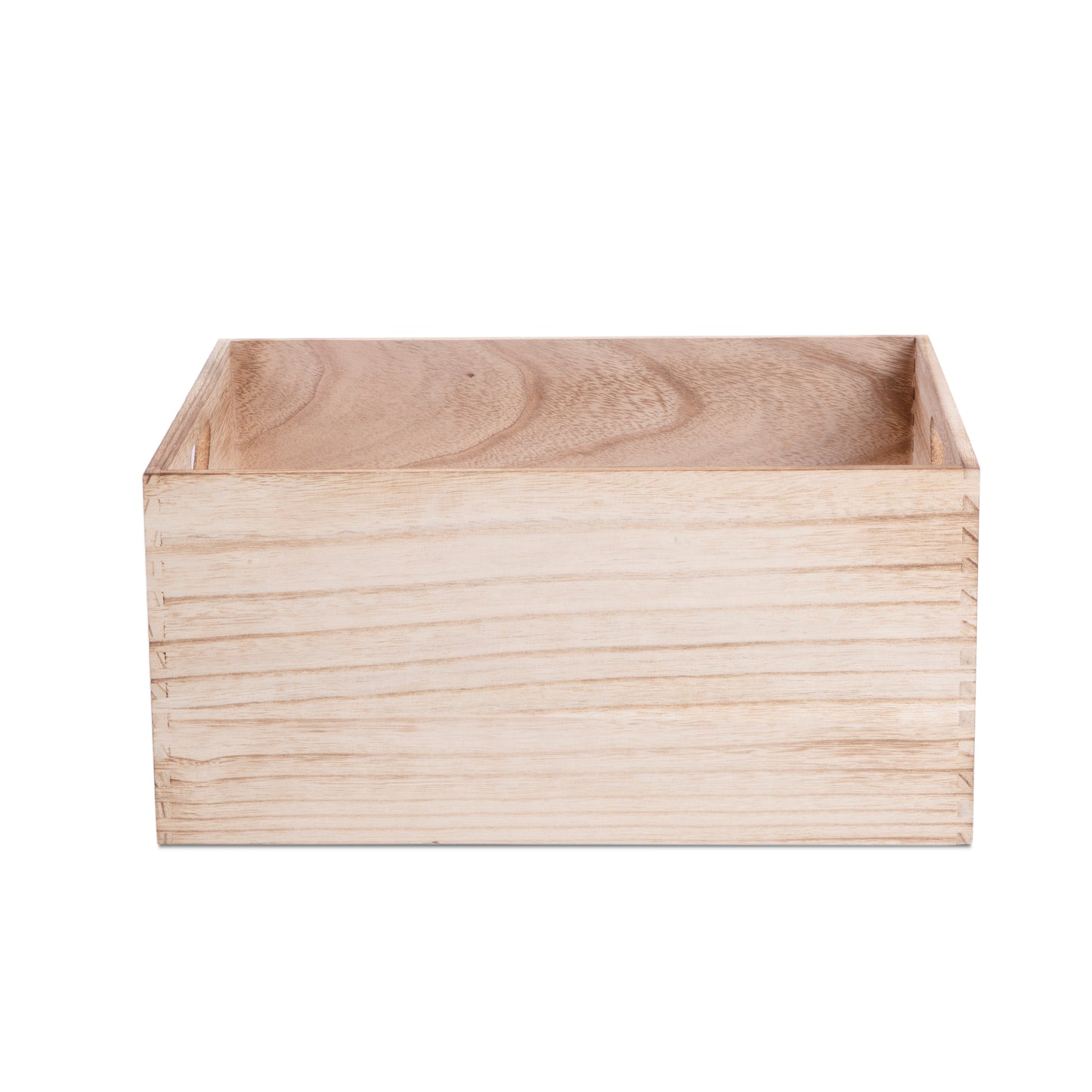 Large Unvarnished Storage Wooden Crate