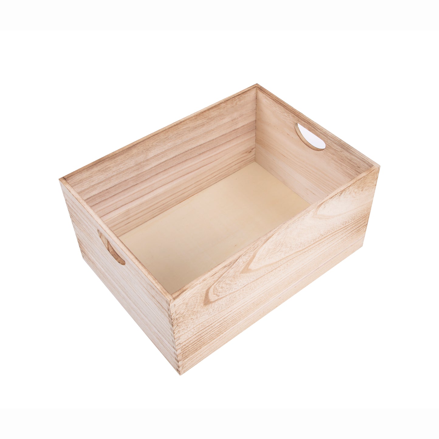 Large Unvarnished Storage Wooden Crate