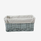 Natural Wicker Storage Basket with Lining Hamper Baskets for Gifts Empty Baskets for Shelves