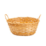 Package of 10 Bamboo Wicker Hampers With Handles Christmas Gift Hampers Retail Display Tray Bread Basket