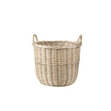 Natural Wicker Basket with Handle Log Basket Fire Wood Store Wicker Laundry Basket Children Wicker Basket Blanket Basket