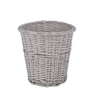 Handmade Natural Wicker Trash Bin Home and Office Waste Basket Bathroom Bin Chic Paper Bin