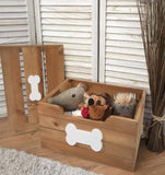Premium Quality Dog Toy Storage Box Wooden Crates Pet Gift Box Toy Chest