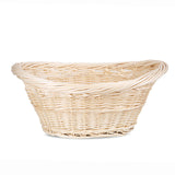 Oval Shape Hand-woven Storage Basket With handles Heavy Duty Fireside Log Basket Wood Basket Laundry Basket Home Storage Basket