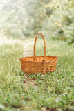 High Handle Natural Wicker Hampers Easter Egg Basket With Handle Gift Hampers Storage Basket