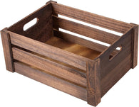 Brown Wooden Crates Storage Box Christmas Eve Gift Hamper Box