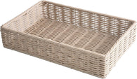 Rectangle Artificial Wicker Storage and Display Basket