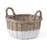 Wickerfield Eco-Friendly Lightweight Wicker Storage Basket with handles suitable for shelf storage toy organization gift hamper