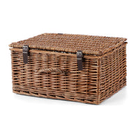 Natural Dyed Wicker Hampers With Lid Perfect for Gift Hampers Shelve Basket Wardrobe Organizor Underbed Storage Retail Display Basket
