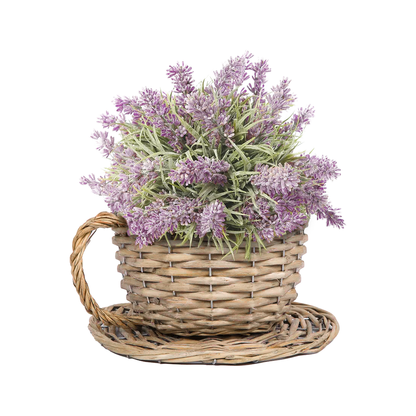 Antique Wash Tea Cup Basket Planter
