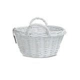 Baby Christening New Born Gift Hamper Wicker Basket  for Home Storage and Collection and Window Display 3 PCS IN 1 SET