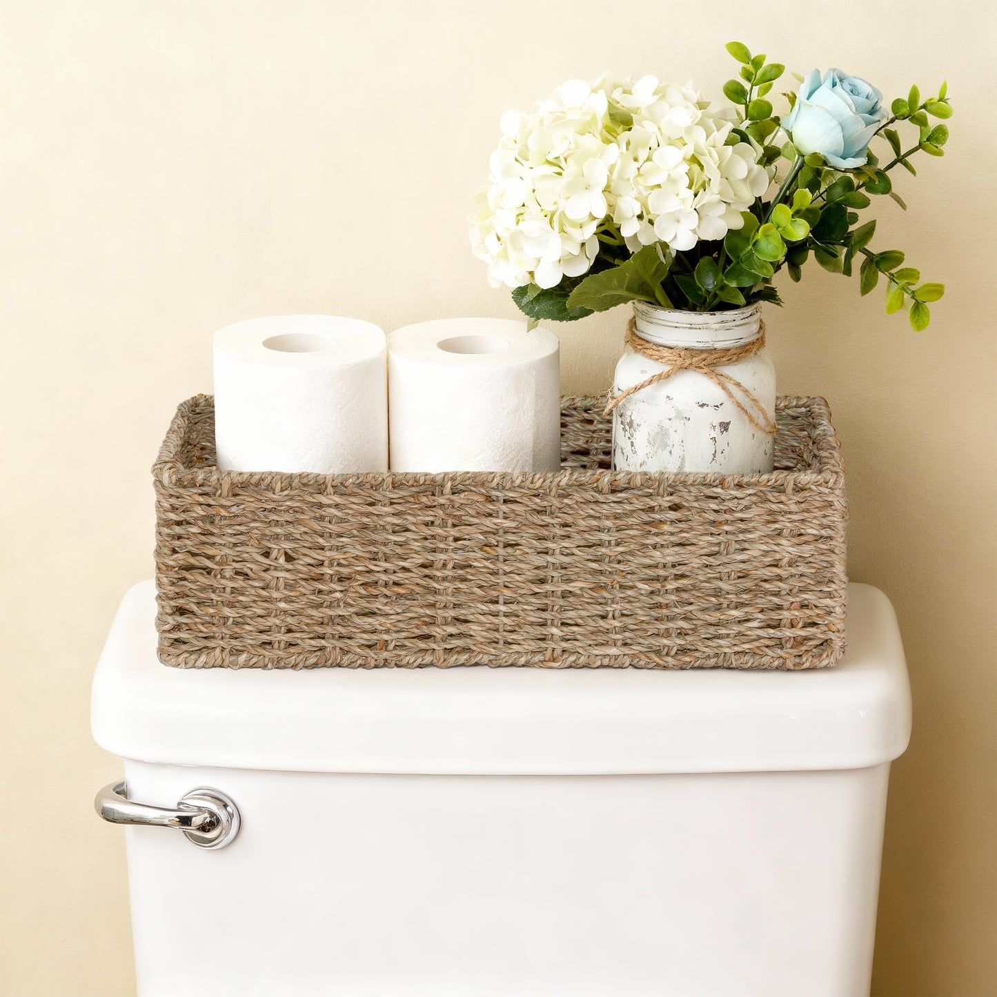 Narrow Seagrass Storage Basket