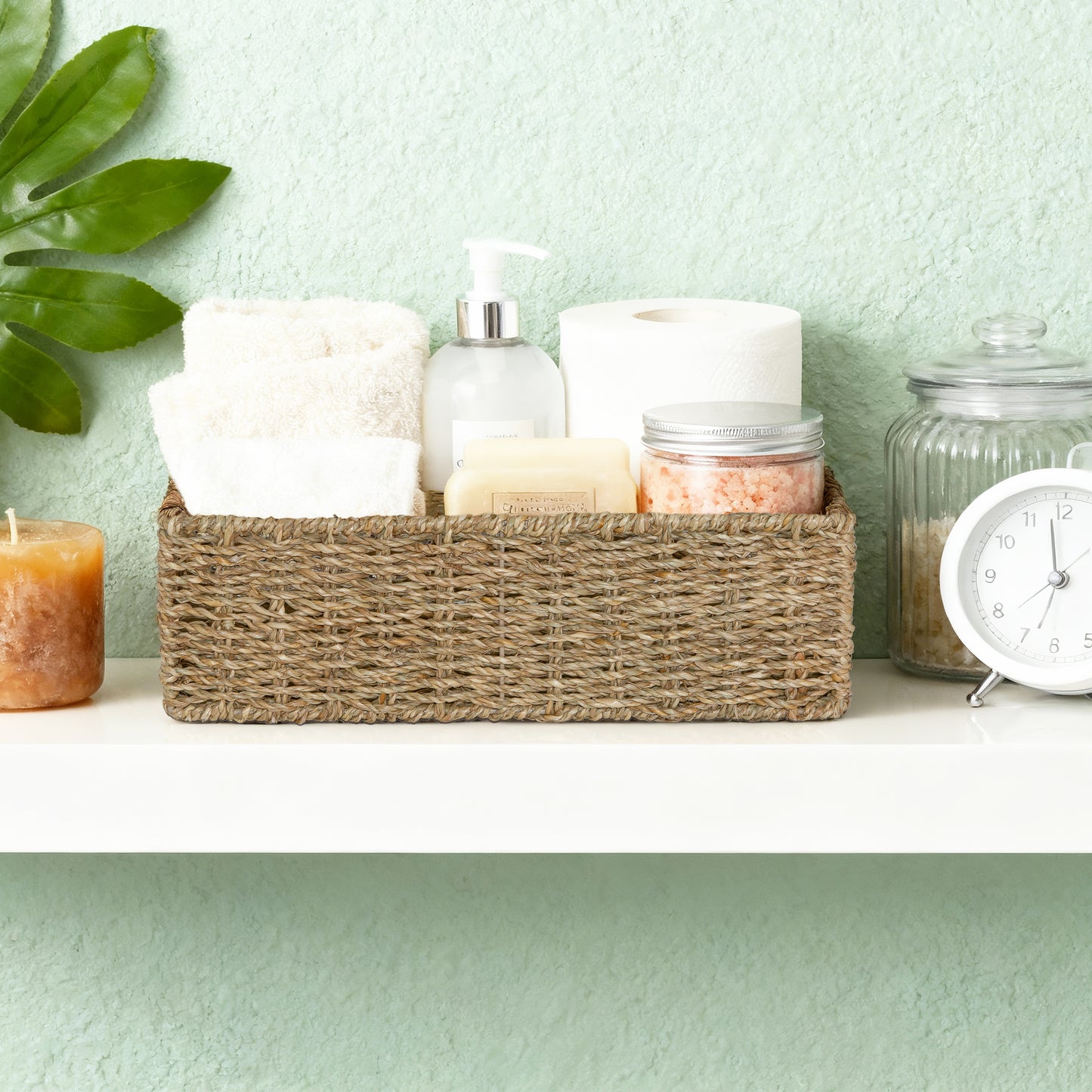 Narrow Seagrass Storage Basket