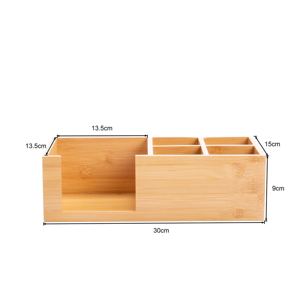 Bamboo Desktop Organiser - 5 Compartments