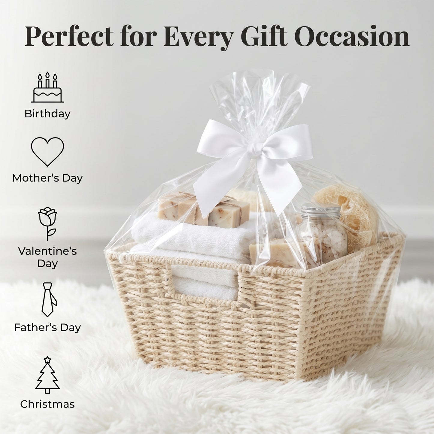 Tapered Paper Rope Storage Basket Tray -Grey / Beige