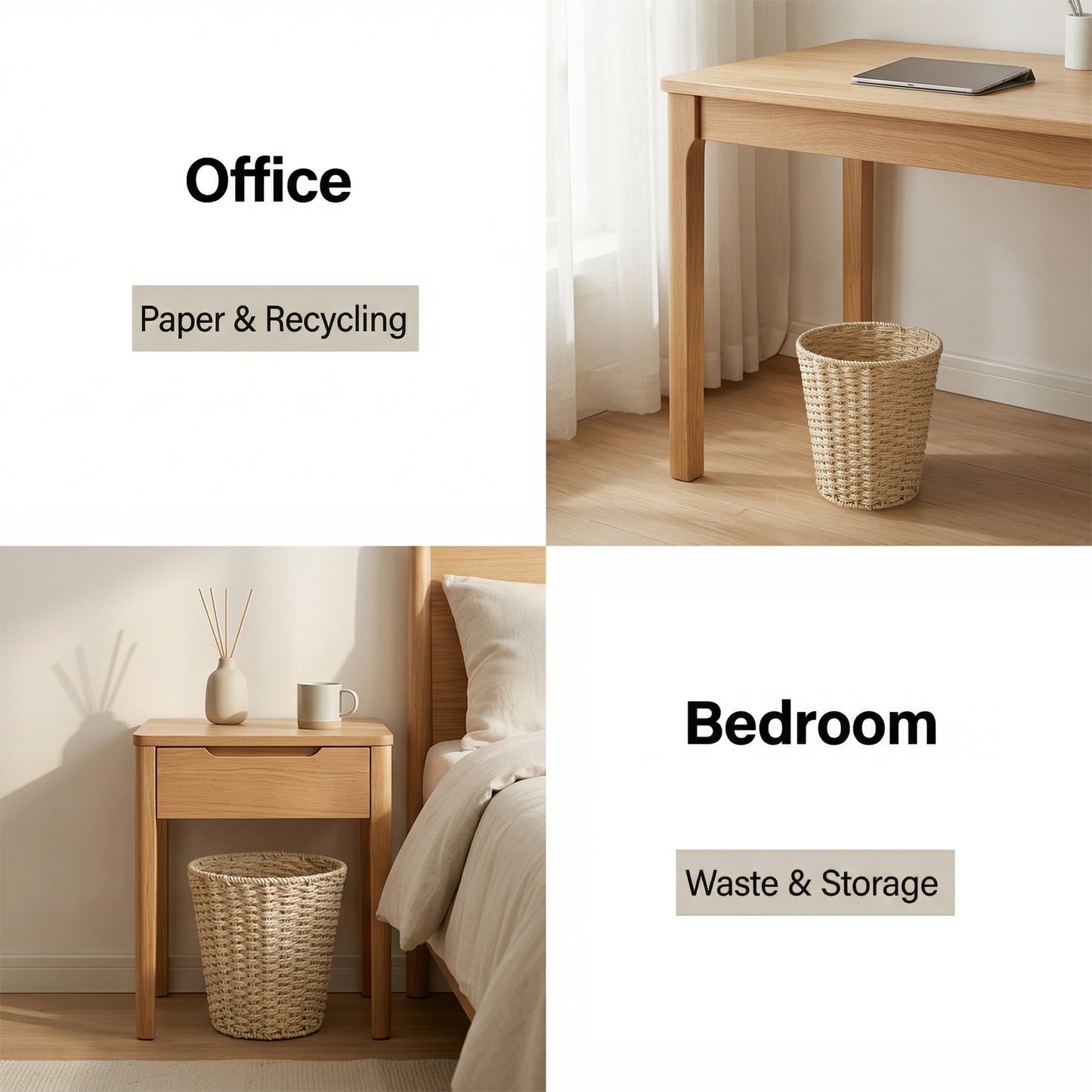 Paper Rope Waste Paper Bin