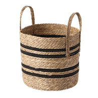 Hand-Woven Seagrass Srorage Basket with Handles