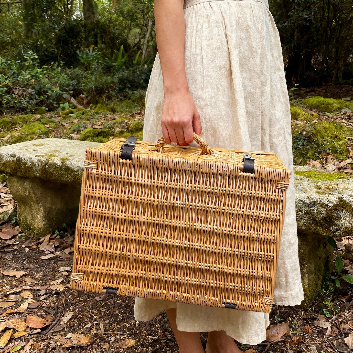 Light Steamed Wicker Storage Hamper Basket - 3 Sizes