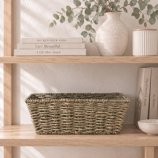 Seagrass Woven Storage Hamper Basket- Pack of 5