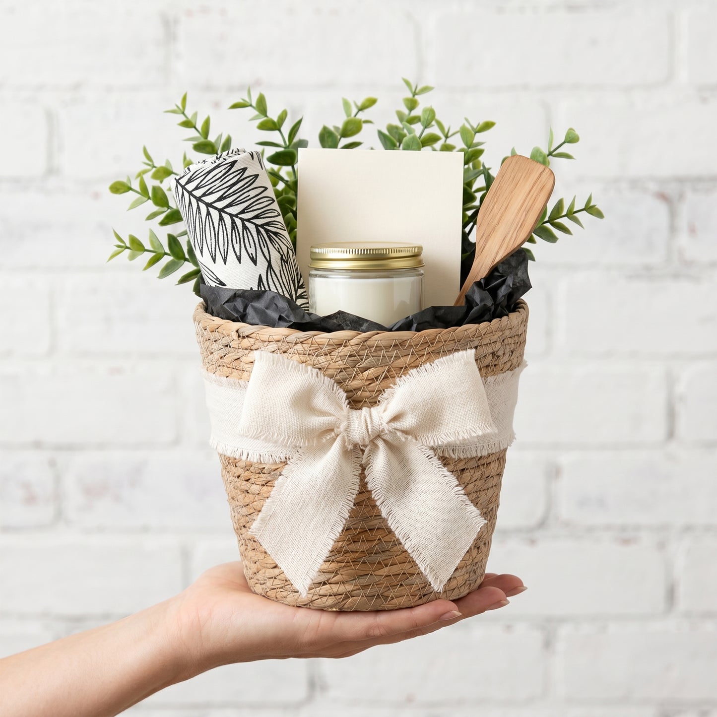 Seagrass Woven Basket Planter Set 2