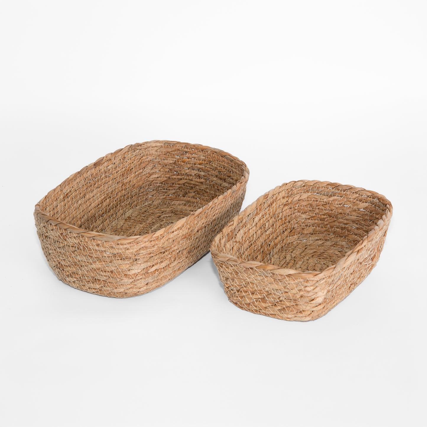 Seagrass Woven Storage Basket Set 2