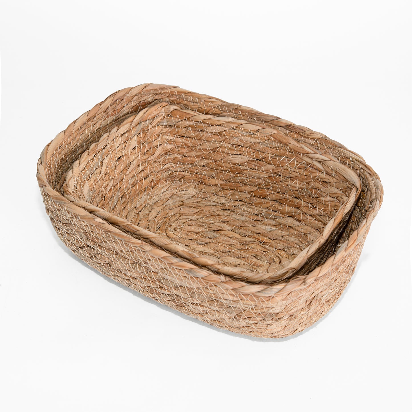 Seagrass Woven Storage Basket Set 2